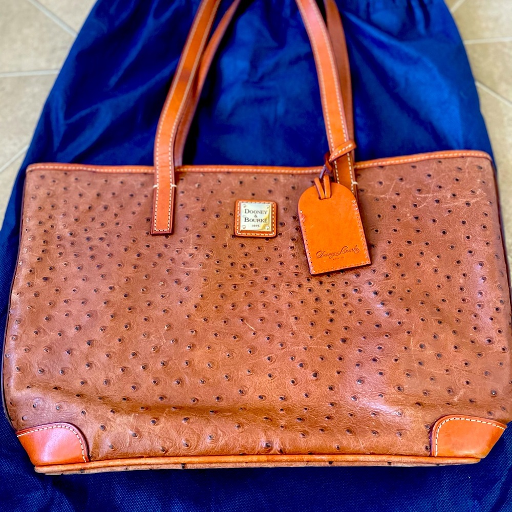 Dooney & Bourke CHARLESTON Ostrich Collection Tote